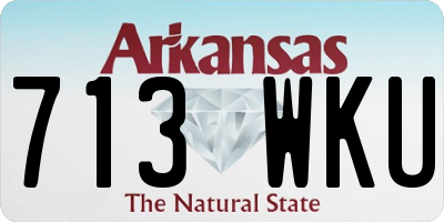 AR license plate 713WKU