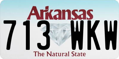 AR license plate 713WKW