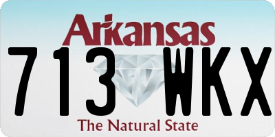 AR license plate 713WKX