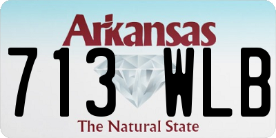 AR license plate 713WLB