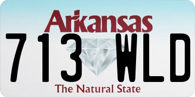 AR license plate 713WLD