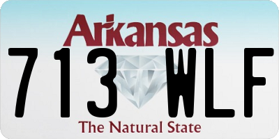 AR license plate 713WLF