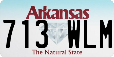AR license plate 713WLM