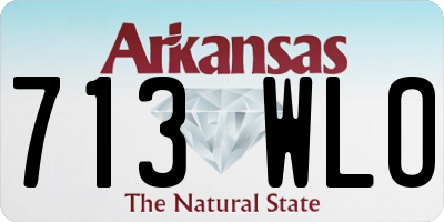 AR license plate 713WLO