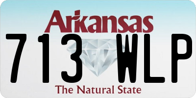 AR license plate 713WLP