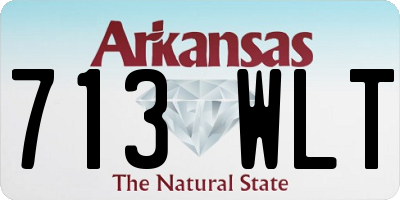 AR license plate 713WLT