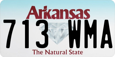 AR license plate 713WMA