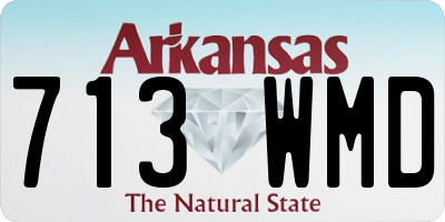 AR license plate 713WMD