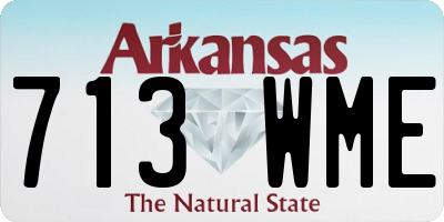 AR license plate 713WME