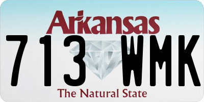 AR license plate 713WMK