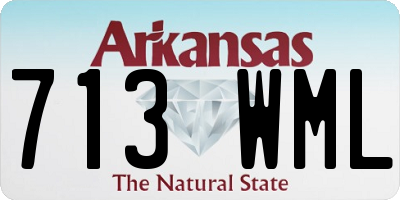 AR license plate 713WML
