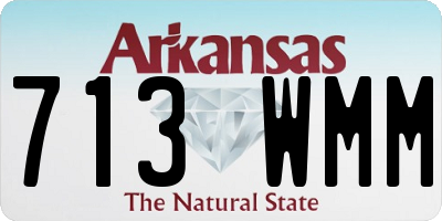 AR license plate 713WMM