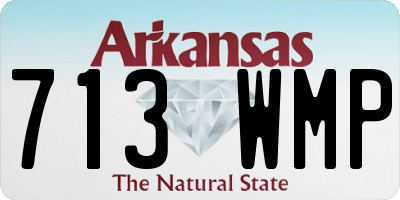 AR license plate 713WMP