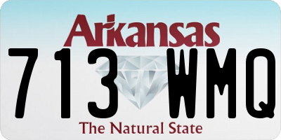 AR license plate 713WMQ
