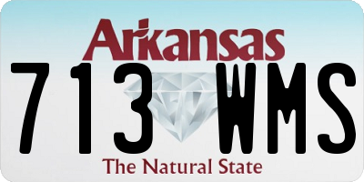 AR license plate 713WMS