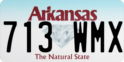 AR license plate 713WMX