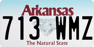 AR license plate 713WMZ