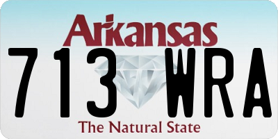 AR license plate 713WRA