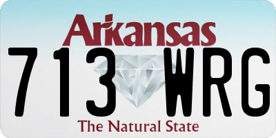 AR license plate 713WRG