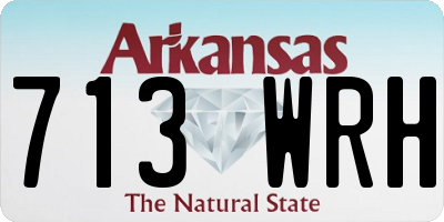AR license plate 713WRH