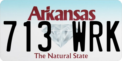 AR license plate 713WRK