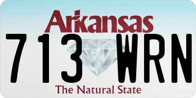 AR license plate 713WRN