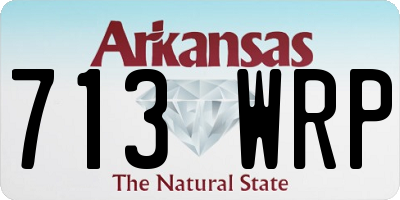 AR license plate 713WRP