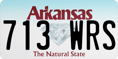 AR license plate 713WRS