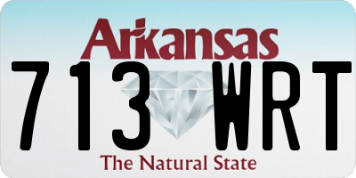 AR license plate 713WRT