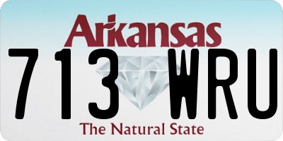 AR license plate 713WRU