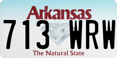 AR license plate 713WRW