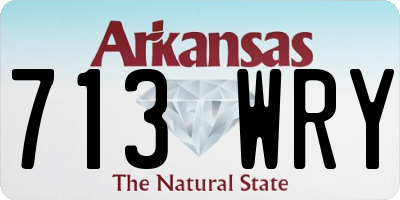 AR license plate 713WRY
