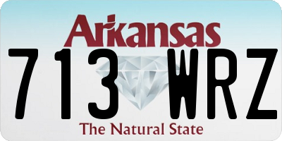 AR license plate 713WRZ