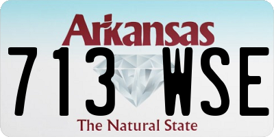 AR license plate 713WSE