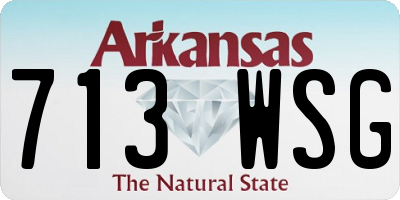AR license plate 713WSG