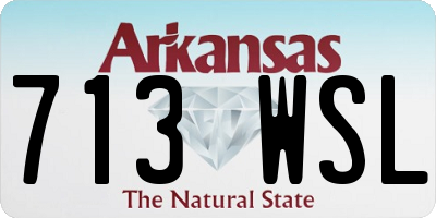 AR license plate 713WSL