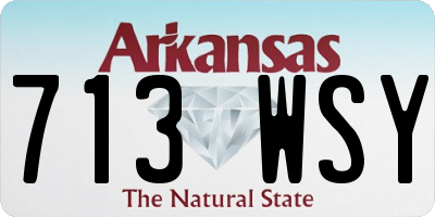 AR license plate 713WSY