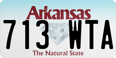 AR license plate 713WTA