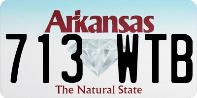 AR license plate 713WTB