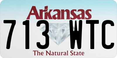 AR license plate 713WTC