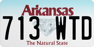 AR license plate 713WTD