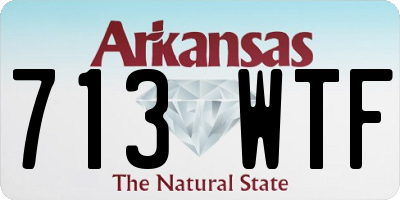 AR license plate 713WTF