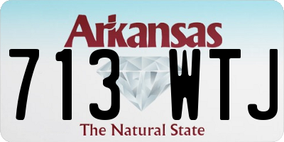 AR license plate 713WTJ