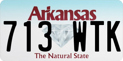 AR license plate 713WTK