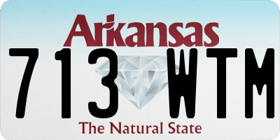 AR license plate 713WTM
