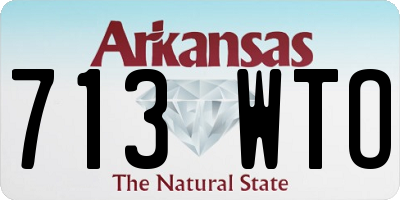 AR license plate 713WTO