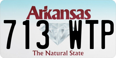 AR license plate 713WTP