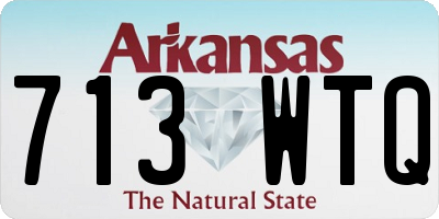 AR license plate 713WTQ