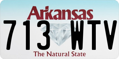 AR license plate 713WTV