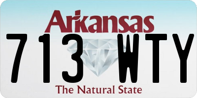 AR license plate 713WTY